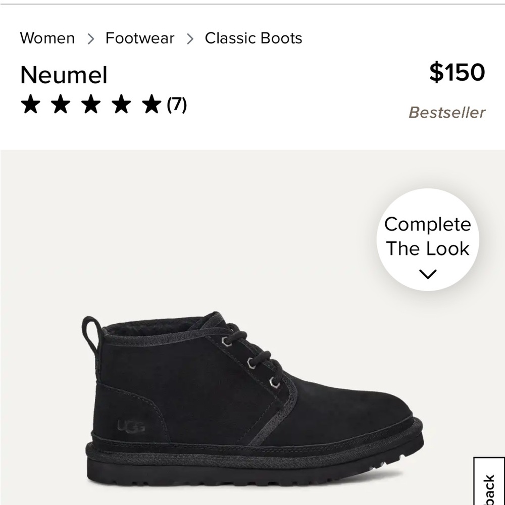 UGG Neumel Women's Chukka Boots in Black